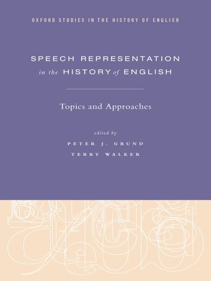 cover image of Speech Representation in the History of English